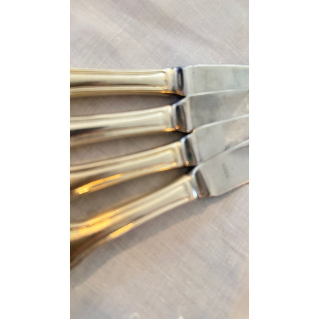Rogers Bros Silverplate Shell Pattern Dinner Knives (Set of 4) handpicked, 10" Vintage 1847 Rogers Bros, Korea Knives,...