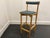 Contemporary Custom Wood & Leather Upholstered Bar Stool For Sale - Image 3 of 5