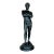 Vintage Boho Plaster Statue of Man For Sale