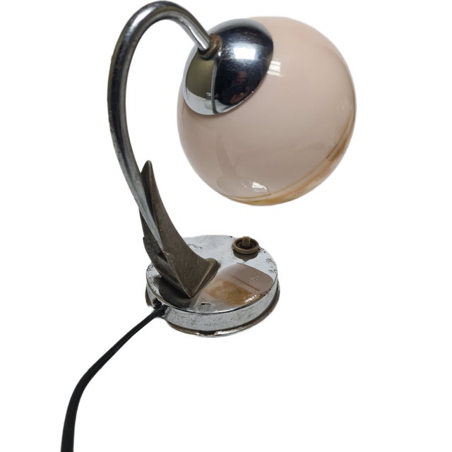 Art Deco Bedside Lamp, Former Czechoslovakia, 1950s For Sale - Image 13 of 18