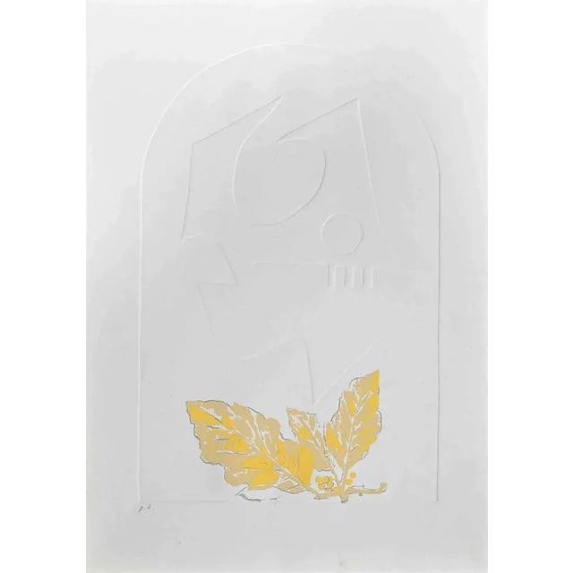 Yellow Leaves is an Screen Print and Embossing realized by Leo Guida in 1971s. Good condition, proof artist. No signature....