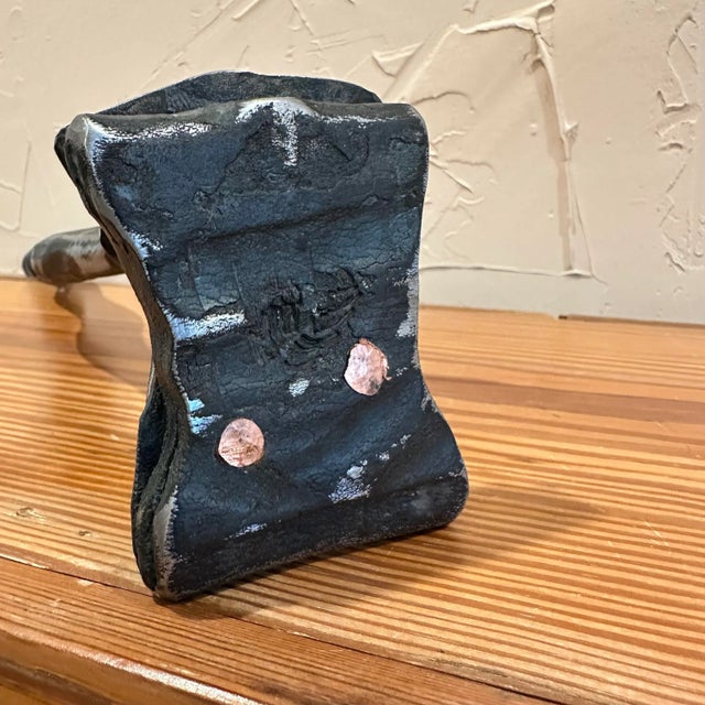 Hand-Forged Iron Candle Holder For Sale In San Antonio - Image 6 of 10