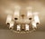 Large Vintage Italian Glass and Brass Chandelier, 1950s For Sale - Image 9 of 18