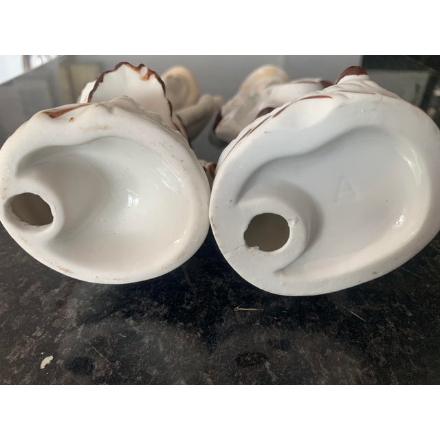 Ceramic Figurines, Set of 2 For Sale - Image 4 of 17