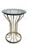 Hollywood Regency Brass and Glass End Stand Table C. 1980's For Sale - Image 11 of 12