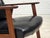 1970s, Danish armchair. Black artificial leather, teak wood legs and armrests. Original good condition: no smells, no...