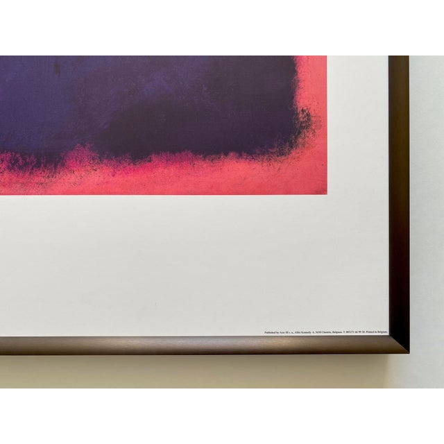 Mark Rothko Vintage Abstract Expressionist Lithograph Print Framed Modernist Fine Art Poster " Untitled " 1960-1961 For Sale - Image 14 of 16
