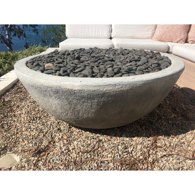 Restoration Hardware Round Fire Pit Chairish