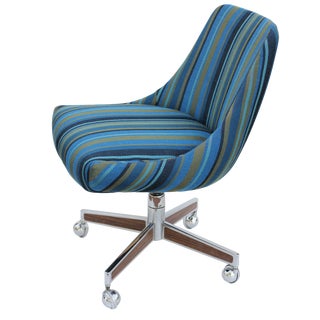 Striped Office Swivel Chair For Sale
