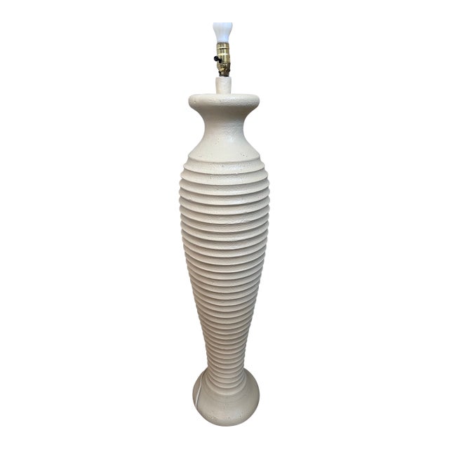 1980's Plaster Floor Lamp For Sale