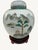 Beautiful vintage Chinese porcelain ginger jar featuring an elegant, hand-decorated panoramic mountain and water...