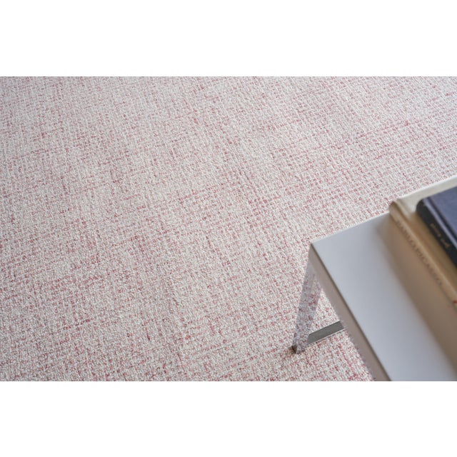 2020s Exquisite Rugs Caprice Tufted New Zealand Wool & Cotton Pink/Ivory Rug-6'X9' For Sale - Image 5 of 7
