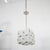 Molded glass tile chandelier with nickel clip details by Kamenicky Senov. UL certified.