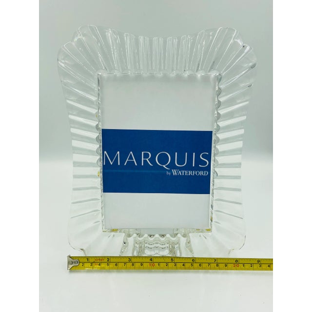 Transparent 1990s Marquis by Waterford Crystal "Easton" Pattern Photo Frame For Sale - Image 8 of 10
