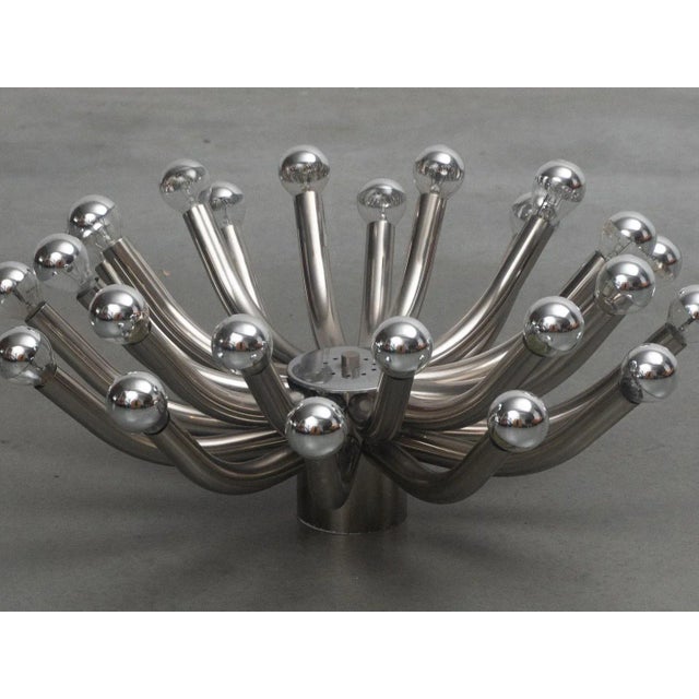 Metal Spage Age Sputnik Crome Ceiling Lamp from Cosack, 1970s For Sale - Image 7 of 9