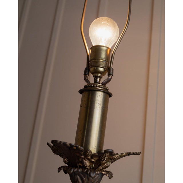 Vintage Brass Table Lamp, USA For Sale - Image 6 of 12