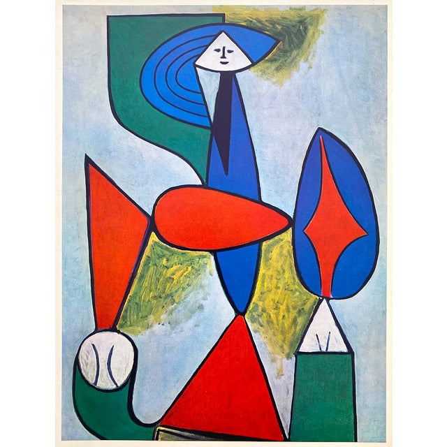 Pablo Picasso Vintage 1955 1st Edition Modernist Lithograph Print " Seated Woman " 1947 For Sale - Image 10 of 10