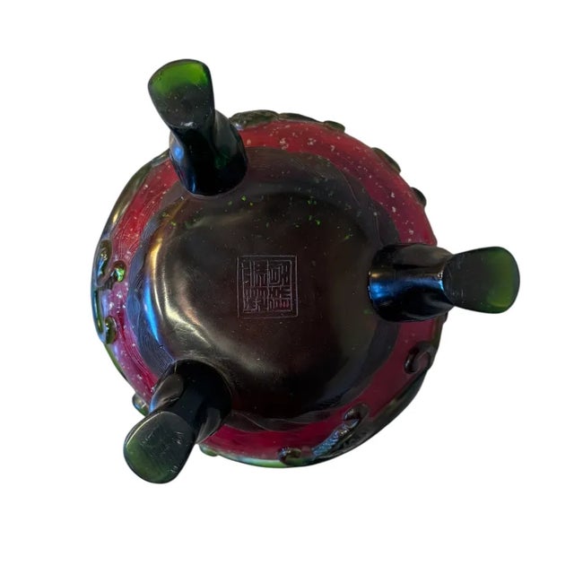 18th Century Qianlong-Style Peking Glass Censer For Sale In Austin - Image 6 of 15