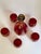 Ruby Red 1970s 22k Gold Ruby Red Venetian Murano Glass Decanter With 5 Tumblers - 6 pcs For Sale - Image 8 of 10