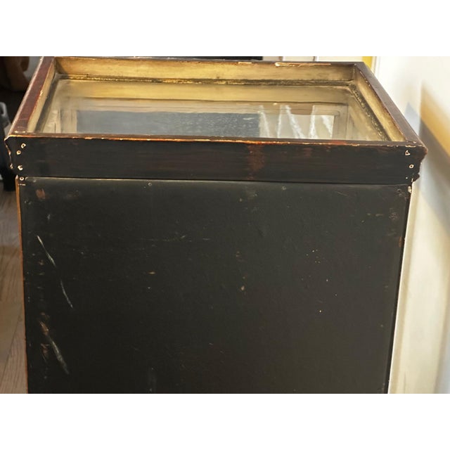 Louis XVI Style Wooden and Glass Counter Display Case, 1890s For Sale - Image 10 of 18