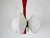 1960s Mid-Century Modern Red Kaiser 4-Arm Space Age Chandelier, 1960s, Germany For Sale - Image 5 of 13
