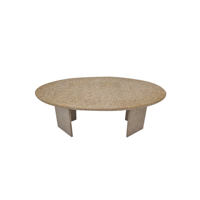 Italian Coffee Table in Granite, 1980s For Sale