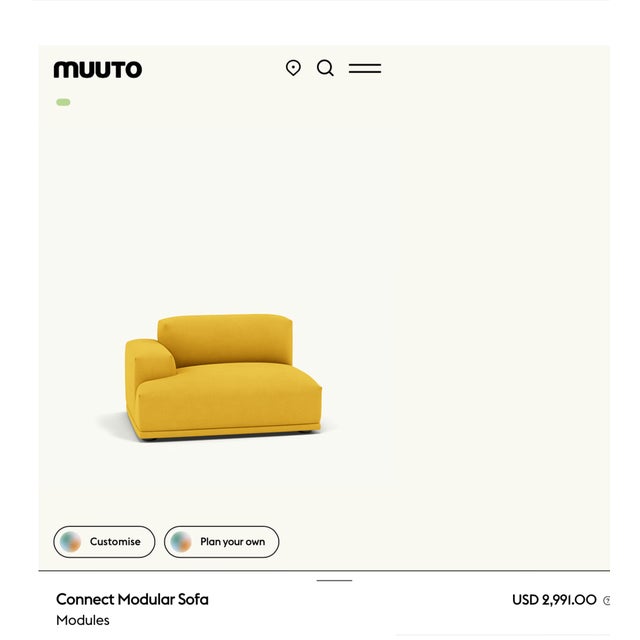 Muuto Connect Left Arm Configuration in Hallingdal 457. Never used!!! The sofa I had origi ally purchased and still own is...