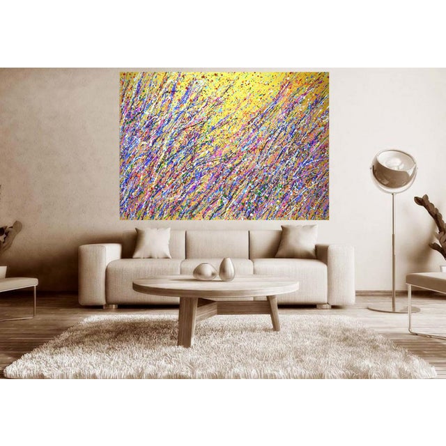 Expression on Gold 6.Modern Original Hand Painting. For Sale - Image 10 of 10
