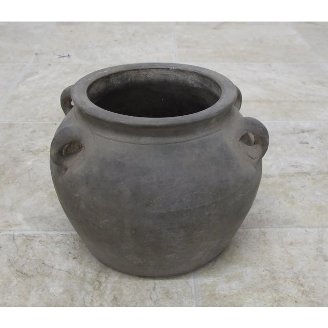 Gray Earthenware Planter Pots - Set of 5 For Sale - Image 8 of 10