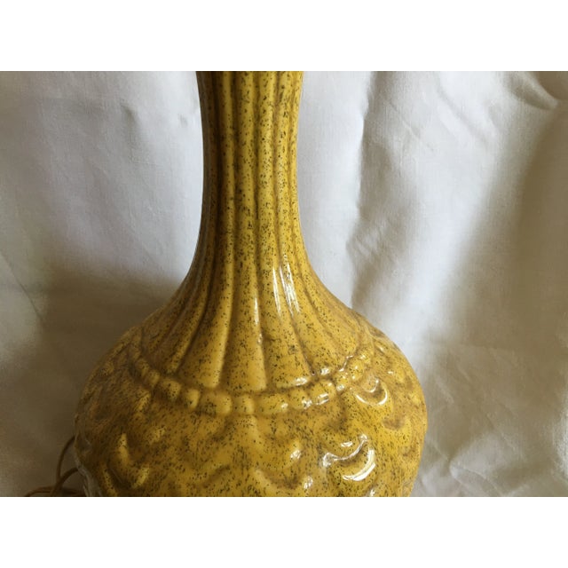 1950s Mid-Century Modern French Provence Yellow Lamp For Sale In Washington DC - Image 6 of 8