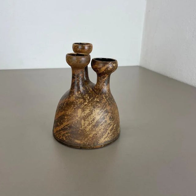 1970s Abstract Ceramic Studio Pottery Vase from Gerhard Liebenthron, Germany, 1970s For Sale - Image 5 of 11
