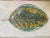 Michael Aram Contemporary Hand Made Glass Mosaic on Michael Aram Molded Nickel Silver Leaf Platter For Sale - Image 4 of 12