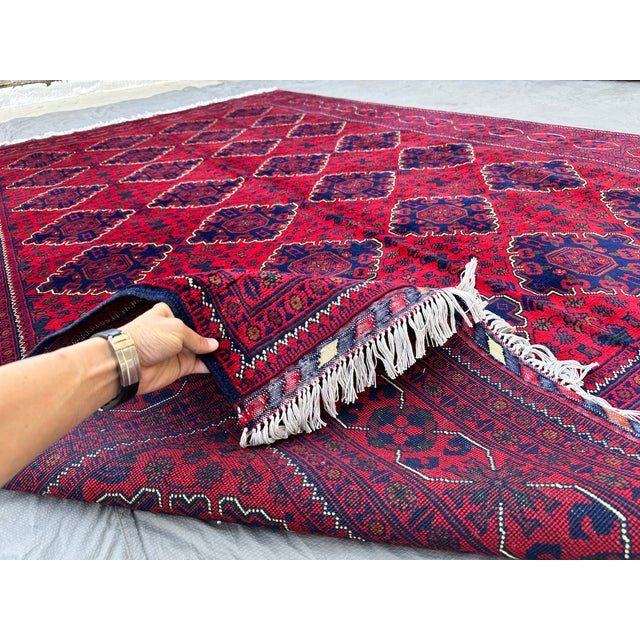 Fine Khamyab Hand-Knotted Wool Rug - 6'6" X 10' For Sale - Image 10 of 12