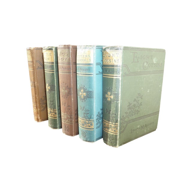 Pastel Louisa May Alcott Books - Set of 5 For Sale
