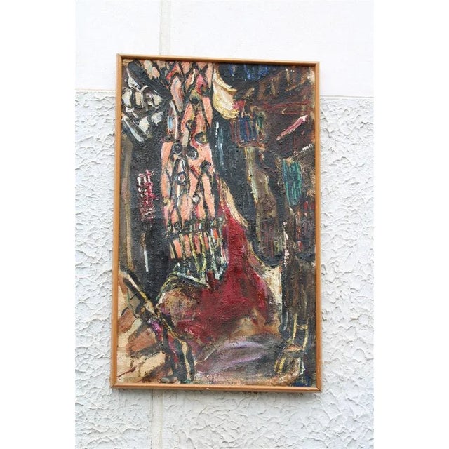 Abstract Painting, 1950s, Oil on Canvas For Sale - Image 12 of 13