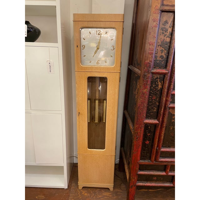 Mid 20th Century Hanson Clock Manufacturing Grandfather Clock Chairish