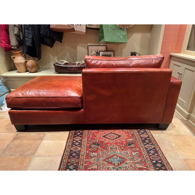Ralph Lauren Classic Ralph Lauren Sofa in Cognac Leather For Sale - Image 4 of 12