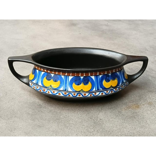 Art Deco Gouda Holland Ca 1930 Art Deco Ceramic Planter For Sale - Image 3 of 13