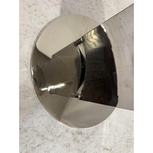 Silver Floor Lamp in Stainless Steel by François Monnet for Uginox, 1970 For Sale - Image 8 of 12