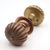 Vintage Bronze Fluted Door Knob & Plate Set For Sale - Image 6 of 10