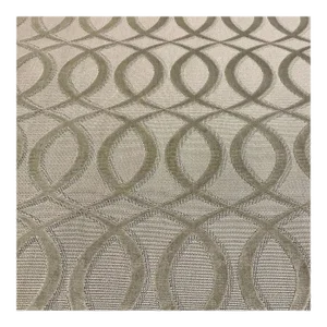 Caracole Silver Cut Velvet Ogee Multipurpose Designer Fabric - 29 Yards