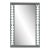 Fleur Home Audubon Spruce Rectangle Mirror in Gunmetal, 24x36 For Sale