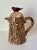 Mid-Century Folk Art Ceramic Faux Bois Tree Trunk Pitcher With Bird Finial For Sale - Image 9 of 10