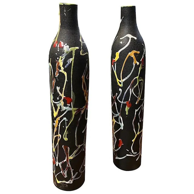 1970s Italian Modernist Ceramic Vases by Ce.As Albisola For Sale - Image 12 of 12