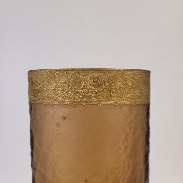 Art Nouveau Glass and Ormolu Vase by Victor Saglier, France, 1890 For Sale - Image 9 of 18