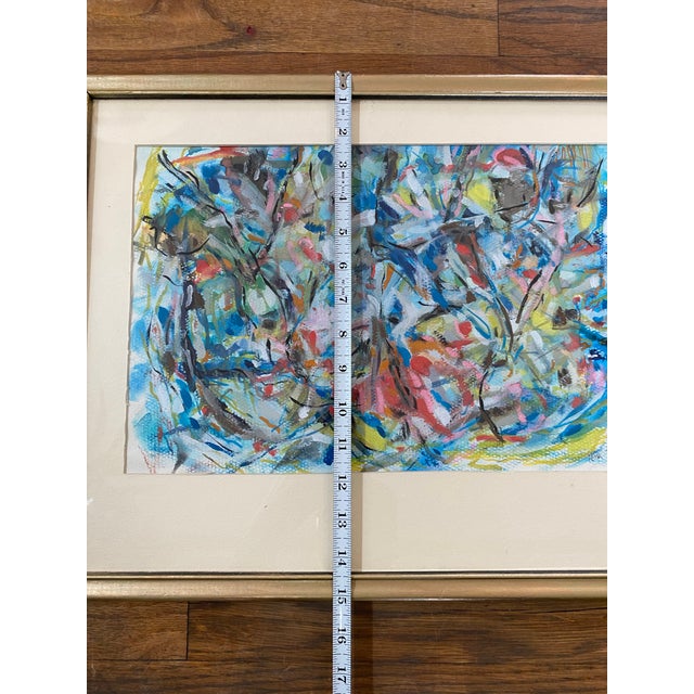 Original Framed Abstract Expressionist Watercolor on Paper by Francisco Peña For Sale In Seattle - Image 6 of 8