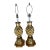 1990s Large Gold Pineapple Lamps - a Pair For Sale