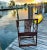 19th Century English Colonial Chinese Fretwork Back Chinoiserie Bamboo Chair. For Sale - Image 4 of 11