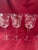 1950s Crystal Etched Wine Glasses - Set of 8 For Sale - Image 6 of 8
