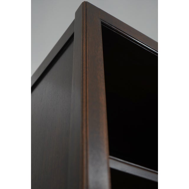 Pair of Knob Creek Walnut Finish Mahogany Bookcases For Sale - Image 9 of 15